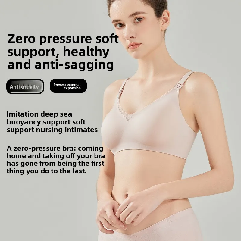Nursing Bra Sleep - Sujetador de Lactancia de Nailon para