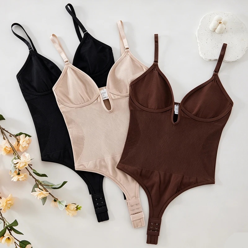 Shapewear Bodysuit Firm - Body Moldeador Sin Espalda para Mujer,