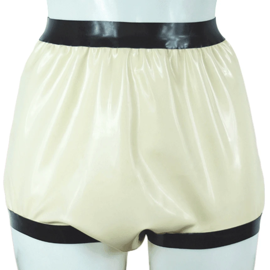 Boyshort Underwear - Pantalones cortos de látex sexis transparentes